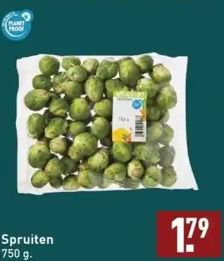 ALDI Spruiten 750 g. aanbieding