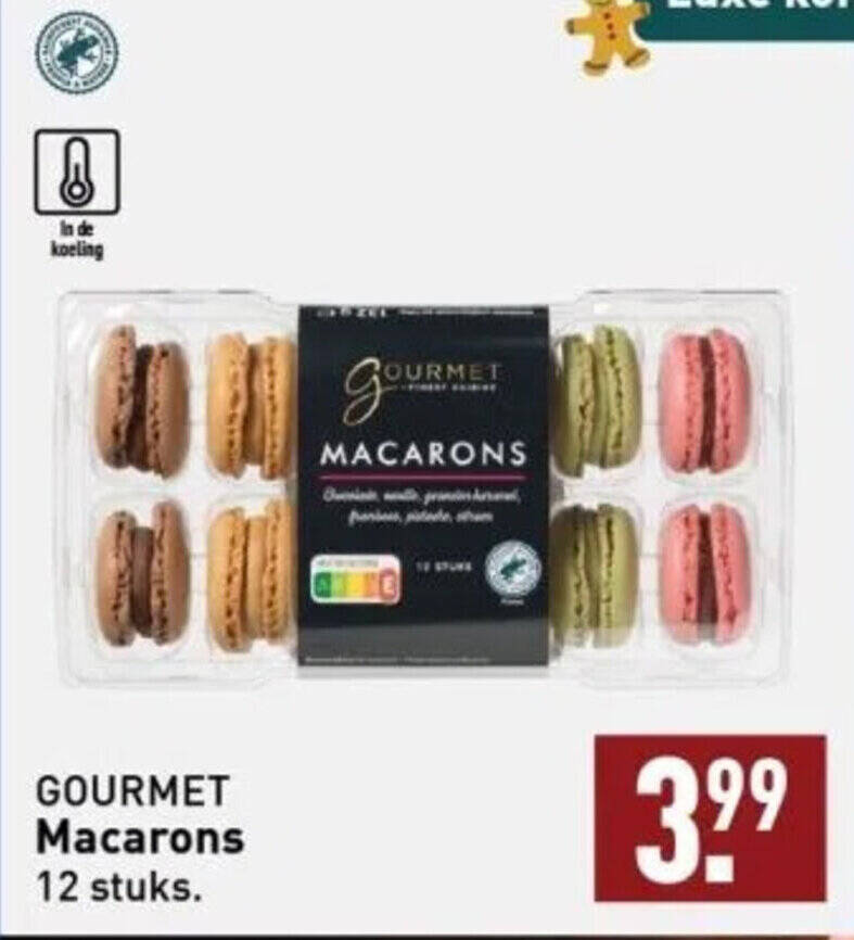 GOURMET Macarons 12 stuks aanbieding bij ALDI