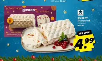 Boni Gwoon Meringue rol 400 gram aanbieding