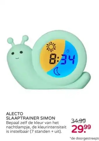Prenatal Alecto slaaptrainer simon aanbieding