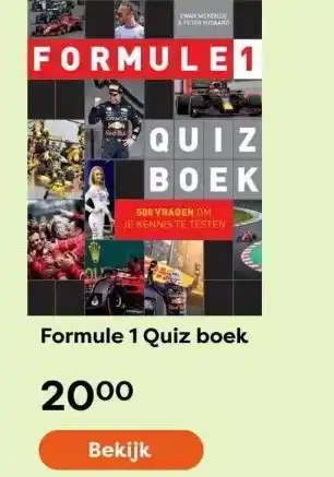 The Read Shop Formule 1 quiz boek aanbieding