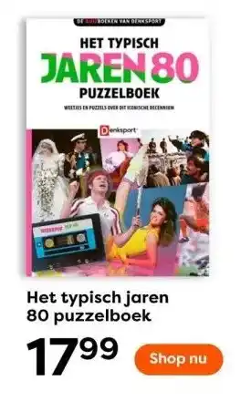 The Read Shop Het typisch jaren 80 puzzelboek aanbieding