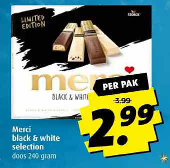 Boni Merci black & white selection doos 240 gram aanbieding