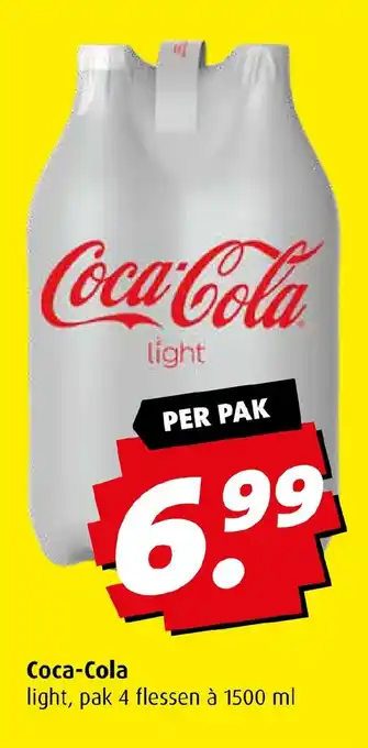 Boni Coca-Cola light, pak 4 flessen à 1500 ml aanbieding