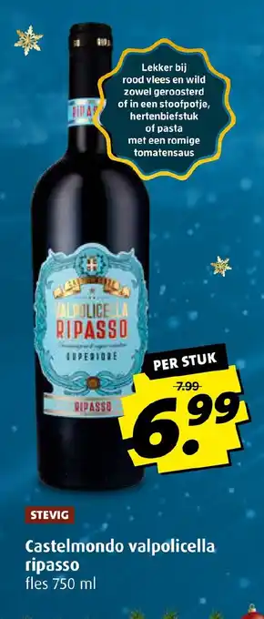 Boni Castelmondo valpolicella ripasso fles 750 ml aanbieding