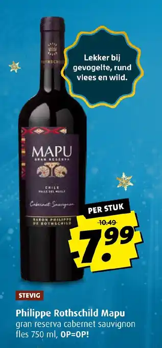 Boni Philippe Rothschild Mapu gran reserva cabernet sauvignon fles 750 ml aanbieding