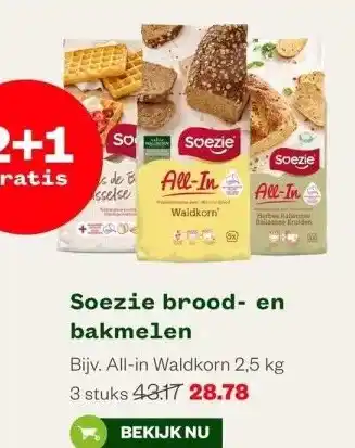 Welkoop Soezie brood- en bakmelen aanbieding