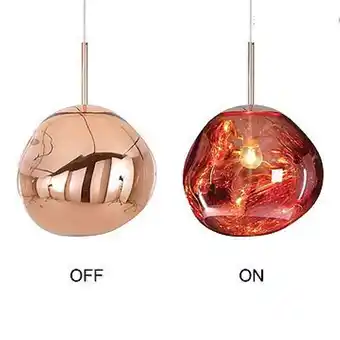 Sanitairwinkel.nl Njoy hanglampglas met e27 fitting ip20 met 4w lamp 27x27cm led verlichting rose gold (koper) showroommodel aanbieding