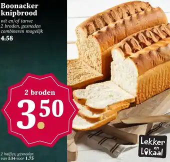 Boon`s Markt Boonacker knipbrood aanbieding