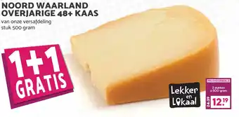 Boon`s Markt Noord waarland overjarige 48+ kaas aanbieding