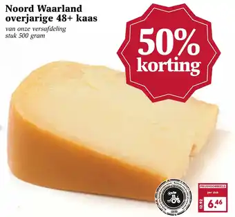 MCD Supermarkt Noord waarland overjarige 48+ kaas aanbieding