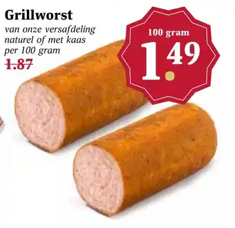 MCD Supermarkt Grillworst aanbieding