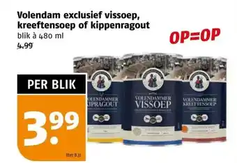 Poiesz Volendam exclusief vissoep, kreeftensoep of kippenragout aanbieding