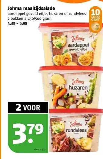 Poiesz Johma maaltijdsalade aanbieding
