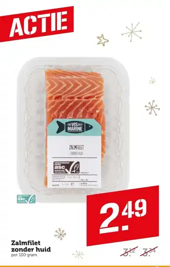 Coop Zalmfilet zonder huid aanbieding