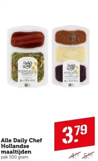 Coop Alle daily chef hollandse maaltijden aanbieding