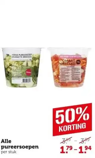 Coop Alle pureersoepen aanbieding