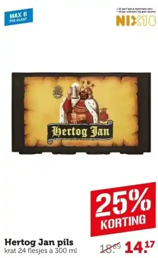 Coop Hertog jan pils aanbieding