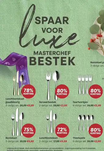 Dekamarkt Spaar voor luxe masterchef bestek aanbieding