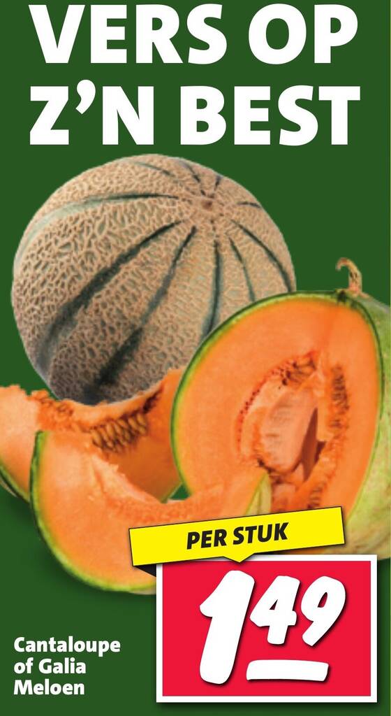 Cantaloupe of Galia Meloen aanbieding bij Nettorama