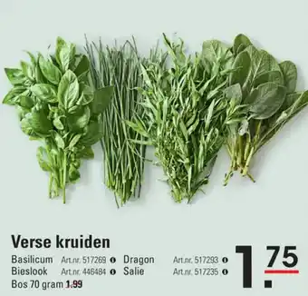 Sligro Verse kruiden aanbieding