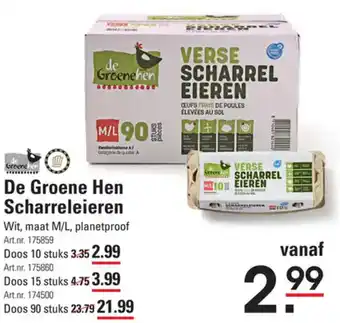 Sligro De Groene Hen Scharreleieren aanbieding