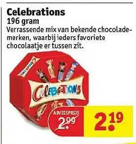 Kruidvat Celebrations 196 gram aanbieding