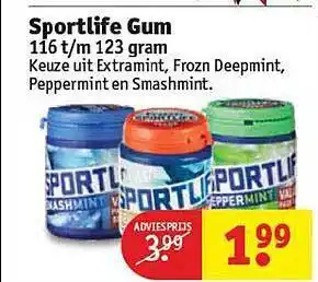 Kruidvat Sportlife Gum aanbieding