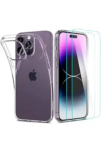 Amazon Spigen crystal pack case compatibel met iphone 14 pro hoesje -crystal clear aanbieding