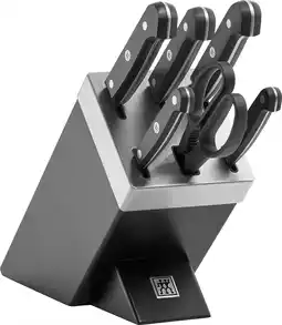 Amazon Zwilling 36133-210-0 gourmet zelfslijpend messenblok, zwart, hout, 7-delig aanbieding