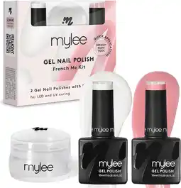 Amazon Mylee french me kit met stempel – french manicure van salonkwaliteit voor thuis, inclusief witte & nude gel nagellak + transp aanbieding