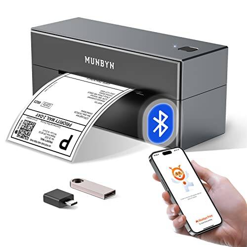 Munbyn bluetooth labelprinter, labelprinter, 4 x 6 thermische printer, dhl ups