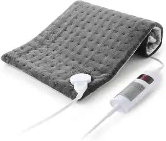 Amazon Verwarmingskussen met automatische uitschakeling, elektrisch warmtekussen, 30 x 60 cm, voor rug, schouders, nek en temperatuu aanbieding