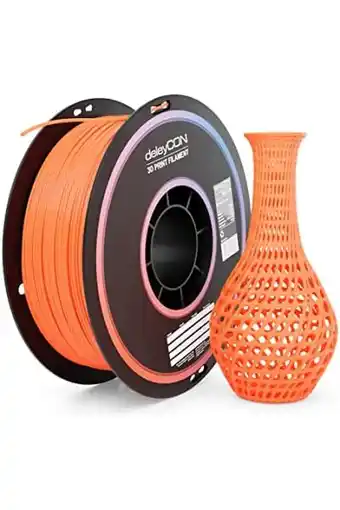 Amazon Deleycon 3d printer pla+ filament - verbeterde versie van pla - 1,75mm - 1kg 1000g spool - 3d printer pla plus filament oranj aanbieding