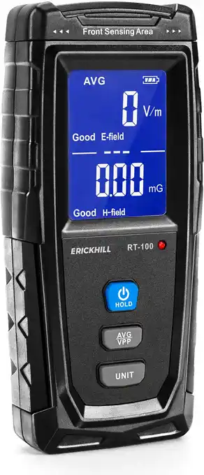 Amazon Erickhill emf-meter, oplaadbaar, digitale elektromagnetische veldstralingsdetector, handheld, digitale lcd-emf-detector, gewe aanbieding