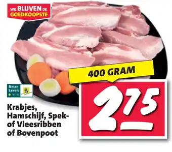 Nettorama Krabjes, hamschijf, spek- of vleesribben of bovenpoot aanbieding