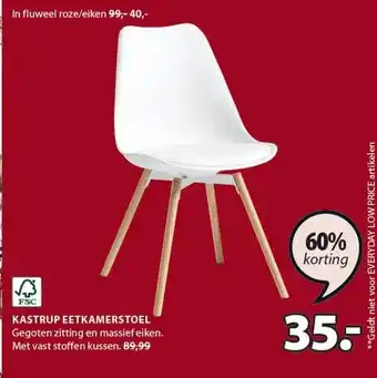 Jysk Kastrup eetkamerstoel aanbieding