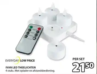 Jysk Everyday low price ivan led theelichten aanbieding