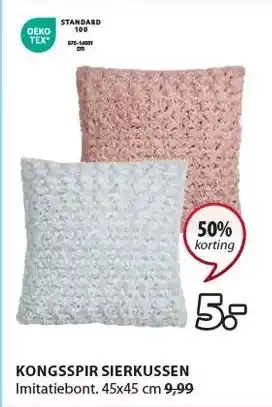 Jysk Kongsspir sierkussen aanbieding