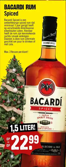 Dirck 3 BACARDI RUM Spiced aanbieding