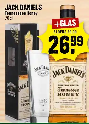 Dirck 3 JACK DANIELS Tennesseee Honey 70 cl aanbieding