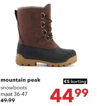 Scapino mountain peak snowboots maat 36-47 aanbieding