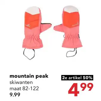 Scapino mountain peak skiwanten maat 82-122 aanbieding