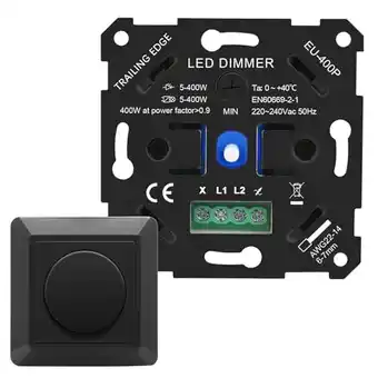 Amazon Vipmoon led dimschakelaar, 5-400w schakelaar draaidimmer inbouw, 220v-240v draaidimmer inbouw dimschakelaar voor dimbare led/ aanbieding