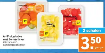 Albert Heijn Fruitsalades met Bonussticker aanbieding