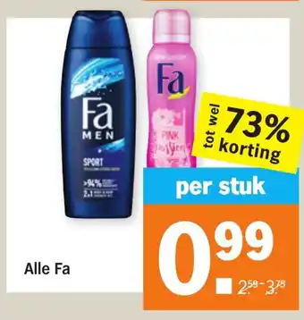 Albert Heijn Alle Fa aanbieding