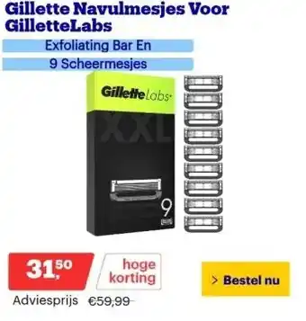 Bol.com Gillette Navulmesjes Voor GilletteLabs aanbieding