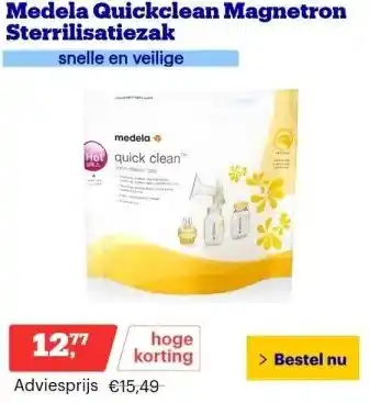 Bol.com Medela Quickclean Magnetron Sterrilisatiezak aanbieding