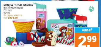 Albert Heijn Matzy & Friends artikelen aanbieding