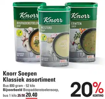 Sligro Knorr Soepen Klassiek assortiment aanbieding